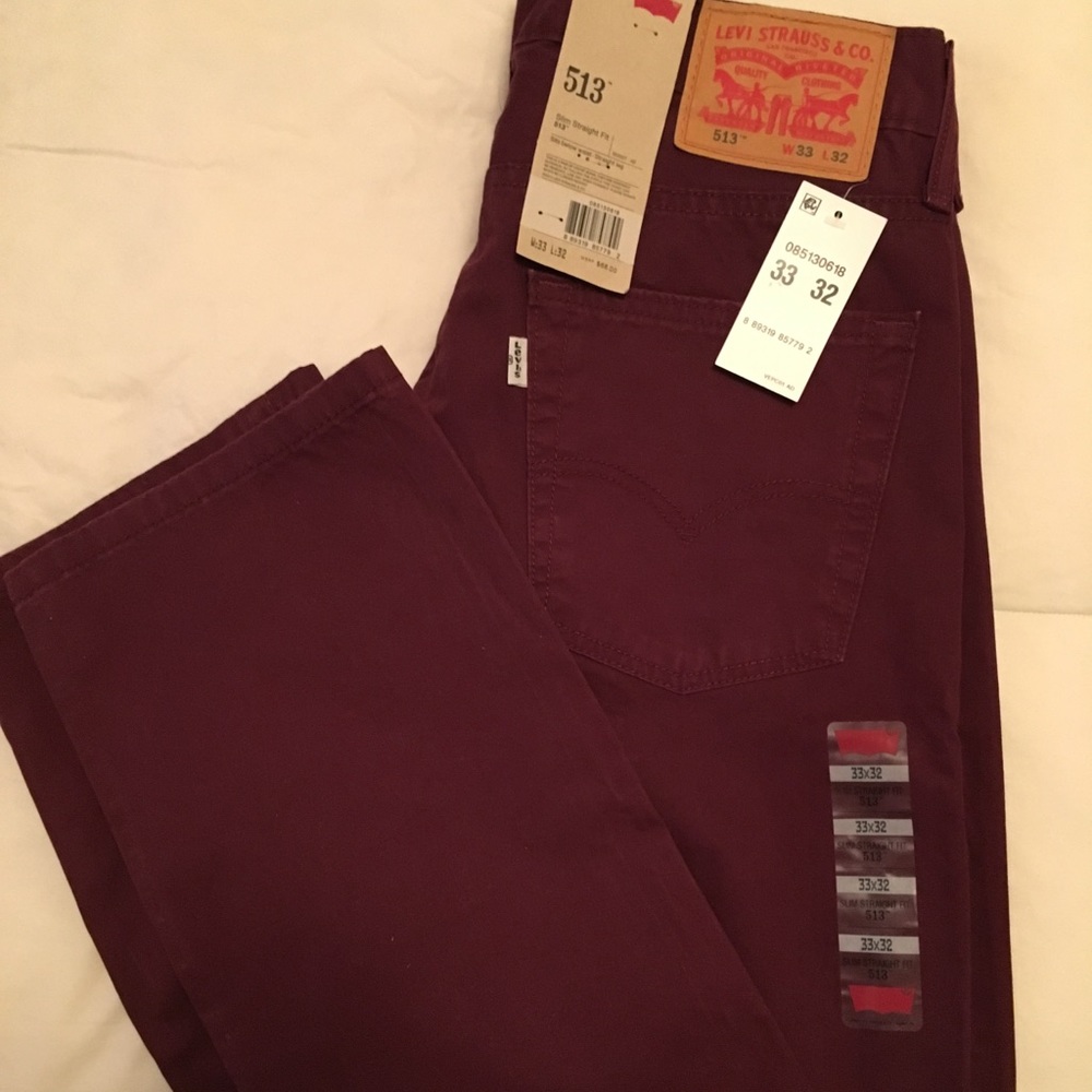 Burgundy Levi’s Jeans 513